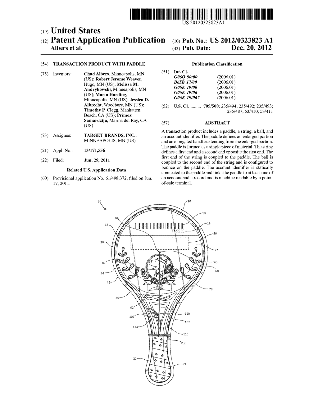 TRANSACTION PRODUCT WITH PADDLE - diagram, schematic, and image 01