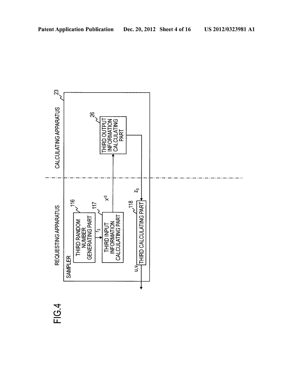 PROXY CALCULATION SYSTEM, PROXY CALCULATION METHOD, PROXY CALCULATION     REQUESTING APPARATUS, AND PROXY CALCULATION PROGRAM AND RECORDING MEDIUM     THEREFOR - diagram, schematic, and image 05