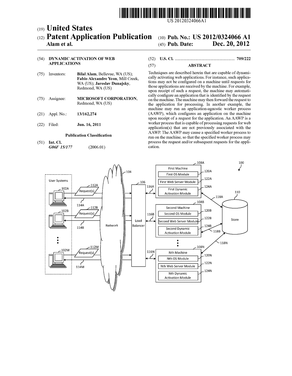 DYNAMIC ACTIVATION OF WEB APPLICATIONS - diagram, schematic, and image 01