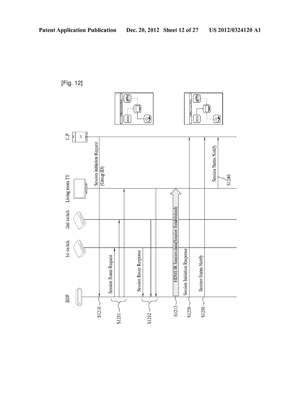 METHOD AND AN APPARATUS FOR INITIATING A SESSION IN HOME NETWORK SYSTEM - diagram, schematic, and image 13