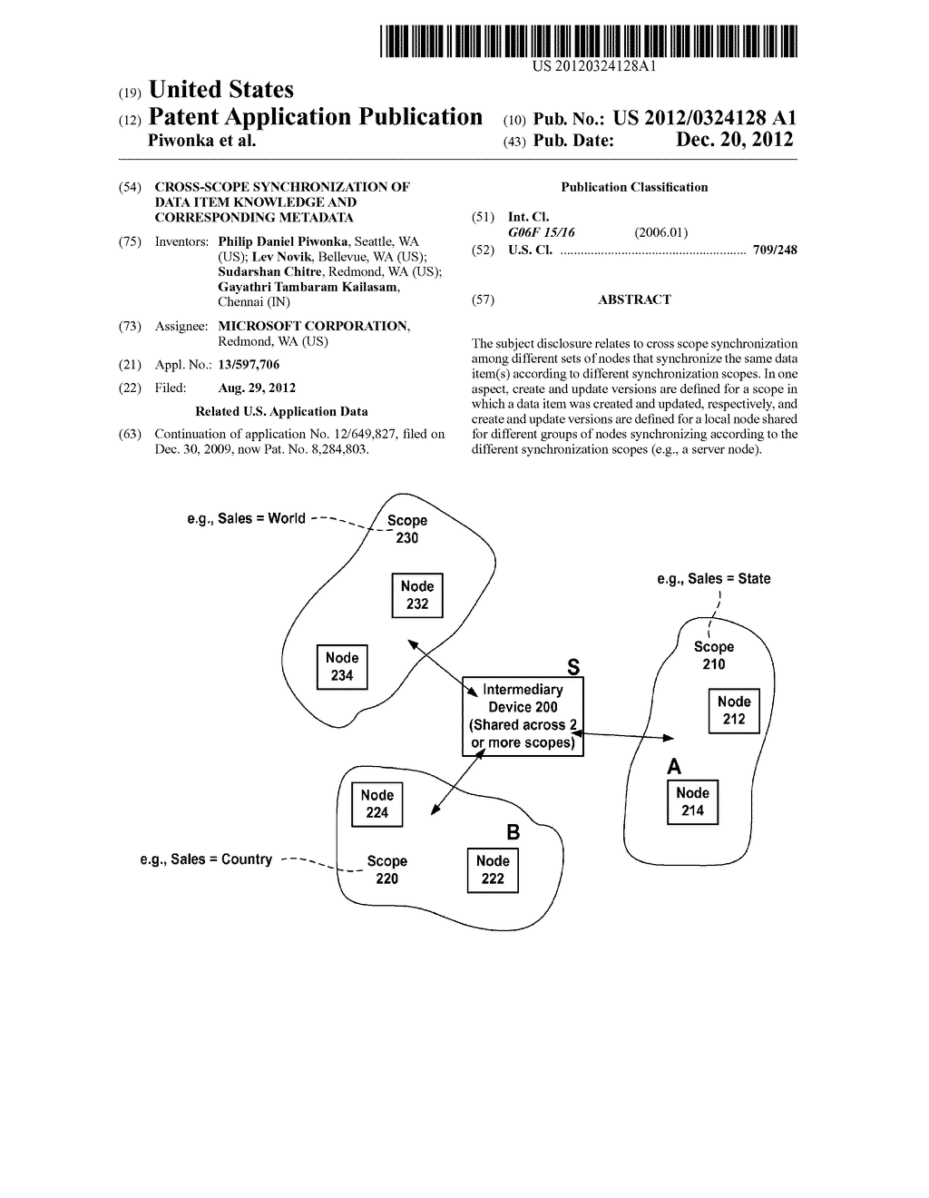 CROSS-SCOPE SYNCHRONIZATION OF DATA ITEM KNOWLEDGE AND CORRESPONDING     METADATA - diagram, schematic, and image 01