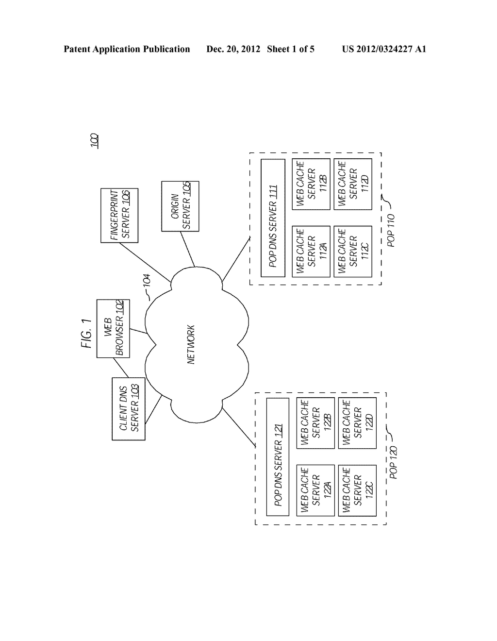 System For Generating Fingerprints Based On Information Extracted By A     Content Delivery Network Server - diagram, schematic, and image 02