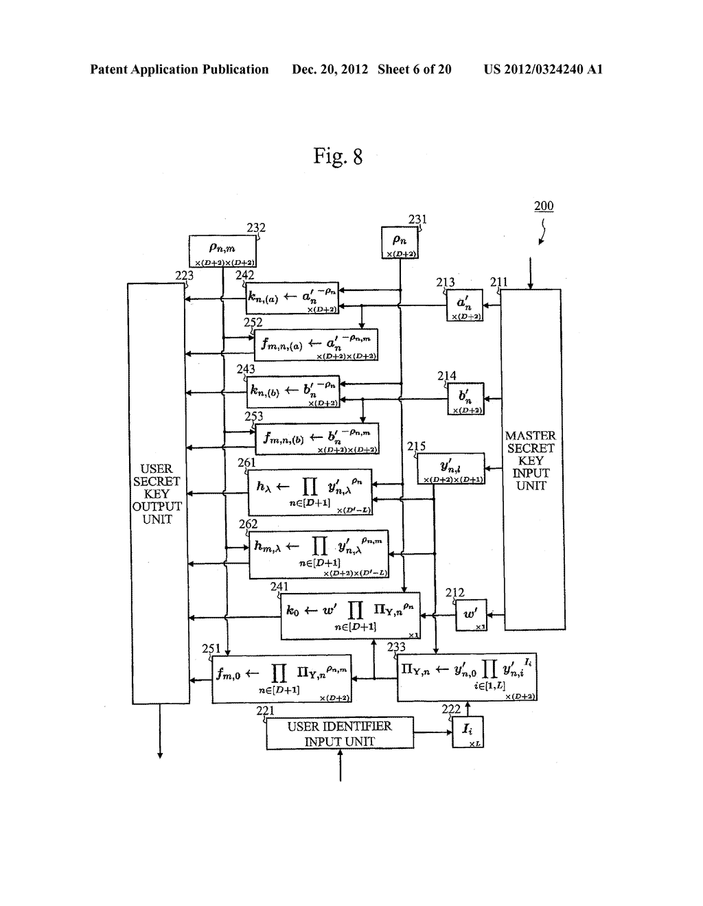 SECURE SEARCH SYSTEM, PUBLIC PARAMETER GENERATION DEVICE, ENCRYPTION     DEVICE, USER SECRET KEY GENERATION DEVICE, QUERY ISSUING DEVICE, SEARCH     DEVICE, COMPUTER PROGRAM, SECURE SEARCH METHOD, PUBLIC PARAMETER     GENERATION METHOD, ENCRYPTION METHOD, USER SECRET KEY GENERATION METHOD,     QUERY ISSUING METHOD, AND SEARCH METHOD - diagram, schematic, and image 07