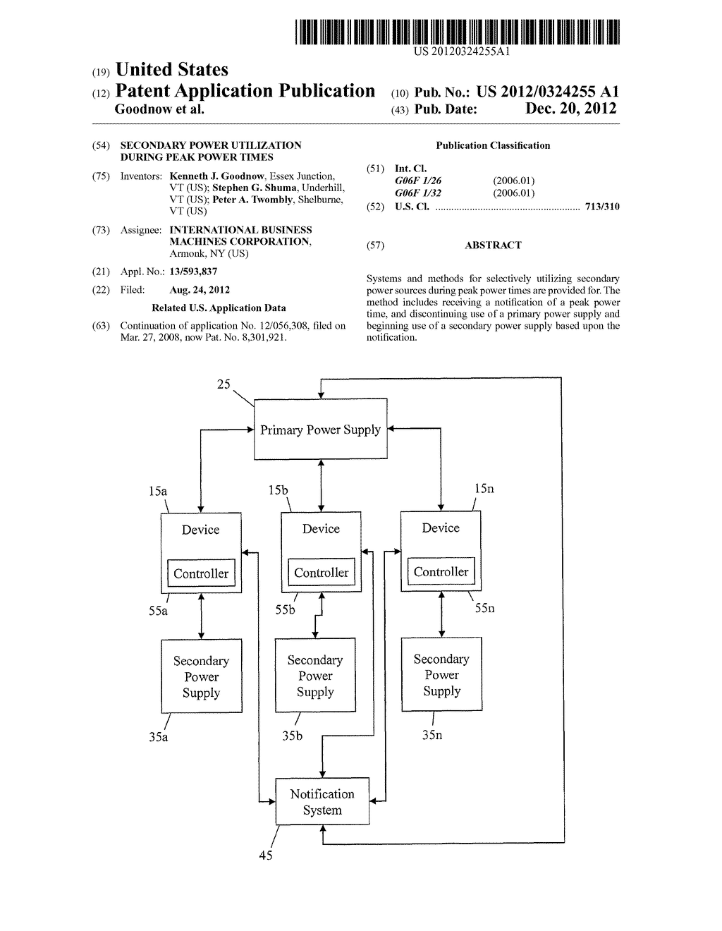 SECONDARY POWER UTILIZATION DURING PEAK POWER TIMES - diagram, schematic, and image 01