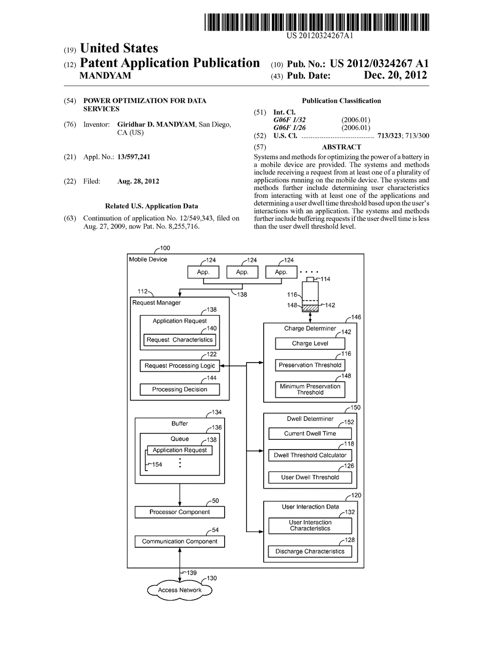 POWER OPTIMIZATION FOR DATA SERVICES - diagram, schematic, and image 01