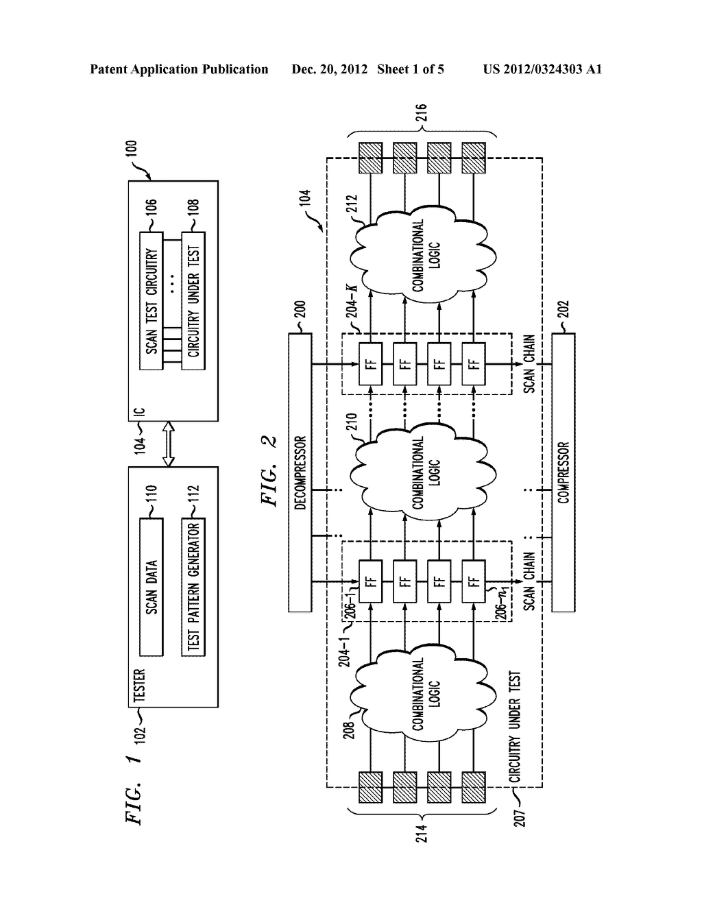 INTEGRATED CIRCUIT COMPRISING SCAN TEST CIRCUITRY WITH PARALLEL REORDERED     SCAN CHAINS - diagram, schematic, and image 02