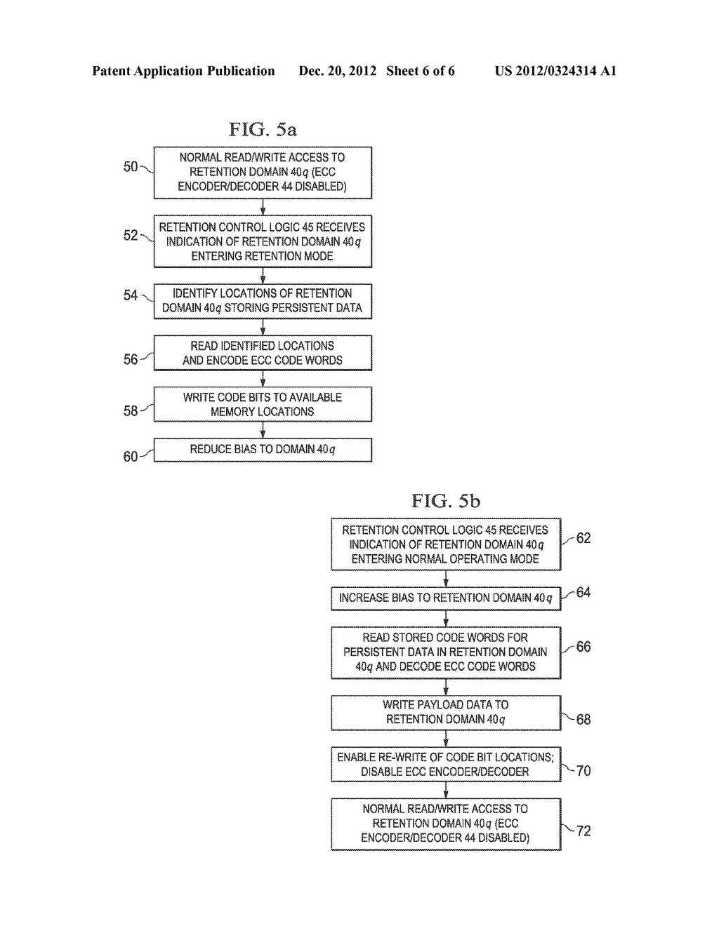 Low Power Retention Random Access Memory with Error Correction on Wake-Up - diagram, schematic, and image 07