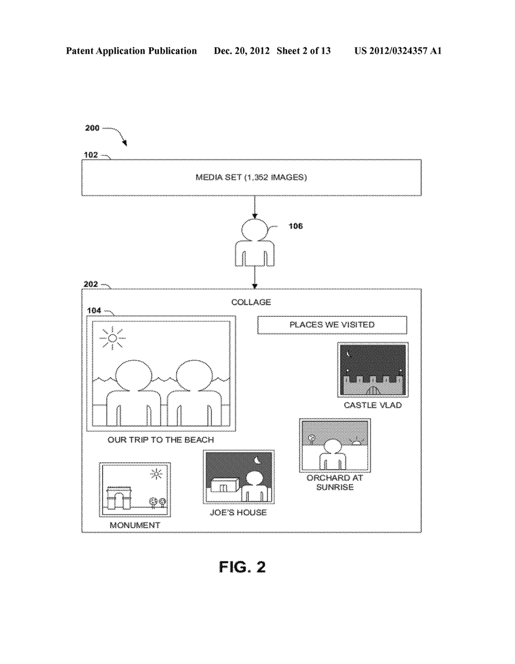 HIERARCHICAL, ZOOMABLE PRESENTATIONS OF MEDIA SETS - diagram, schematic, and image 03