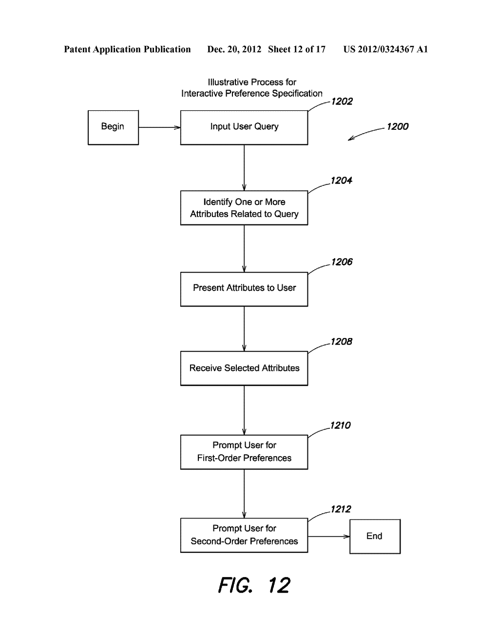 SYSTEM AND METHOD FOR OBTAINING PREFERENCES WITH A USER INTERFACE - diagram, schematic, and image 13