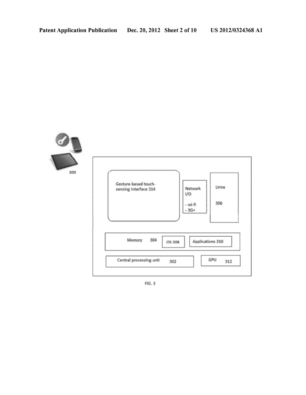 Object transfer method using gesture-based computing device - diagram, schematic, and image 03