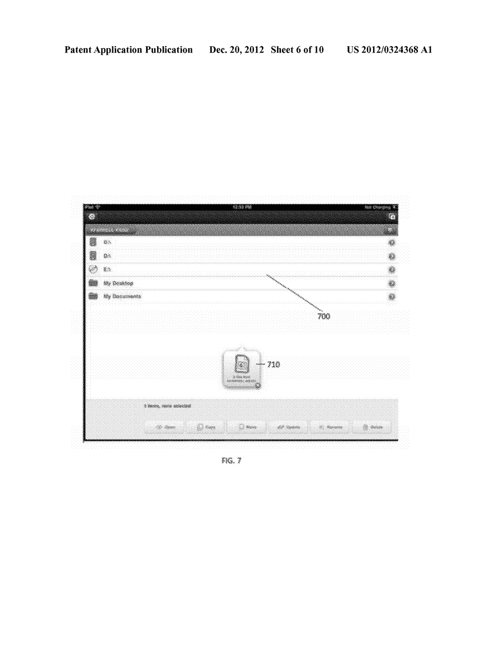 Object transfer method using gesture-based computing device - diagram, schematic, and image 07