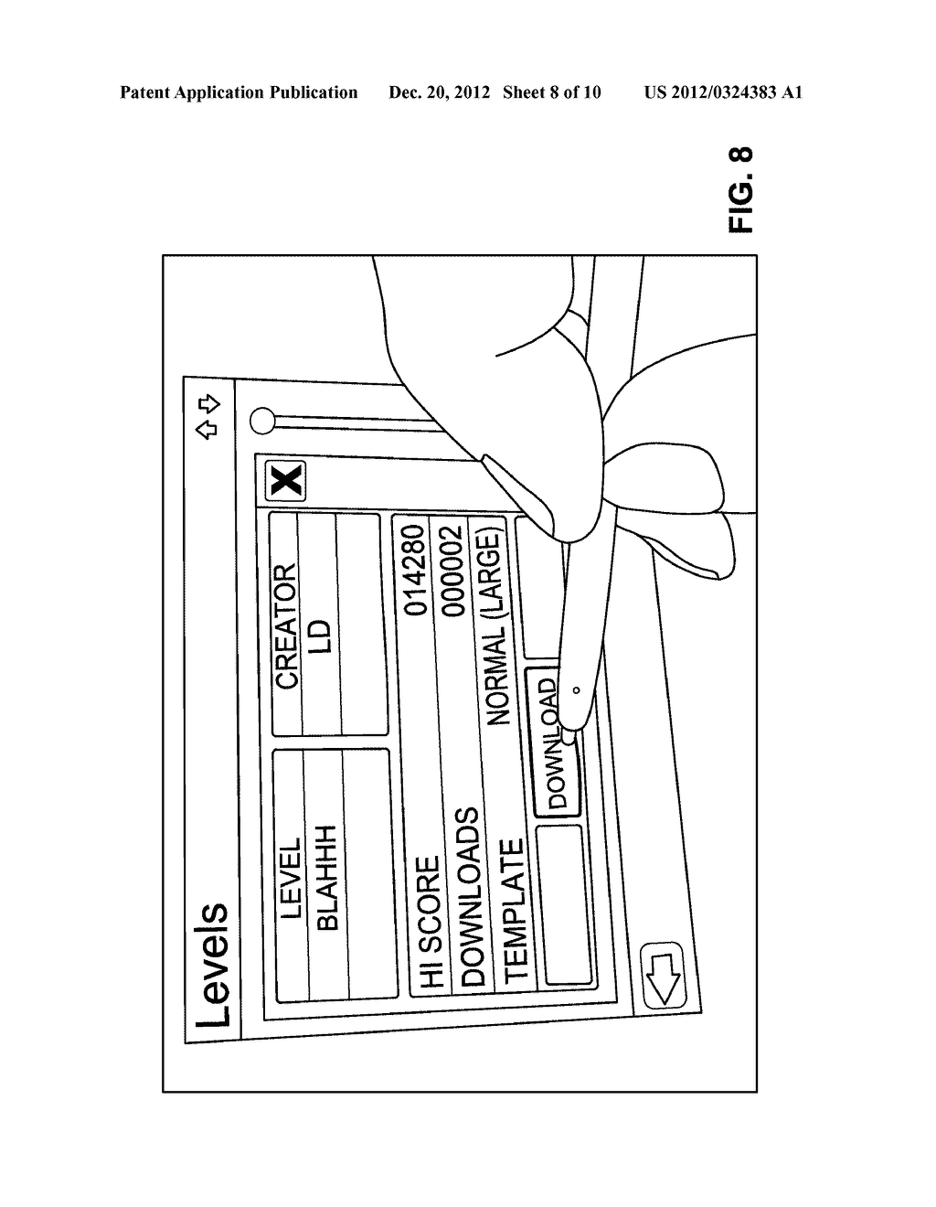 MULTI-PAGE SORTING FOR MENU ITEMS ON A HANDHELD - diagram, schematic, and image 09