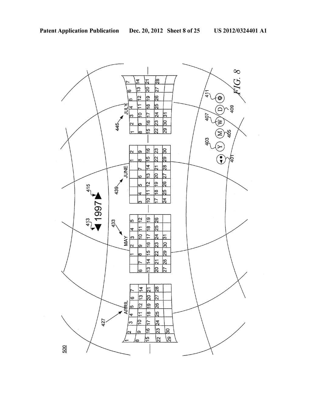 METHODS AND SYSTEM FOR THREE DIMENSIONAL TIME AND SPACIAL USER INTERFACE - diagram, schematic, and image 09