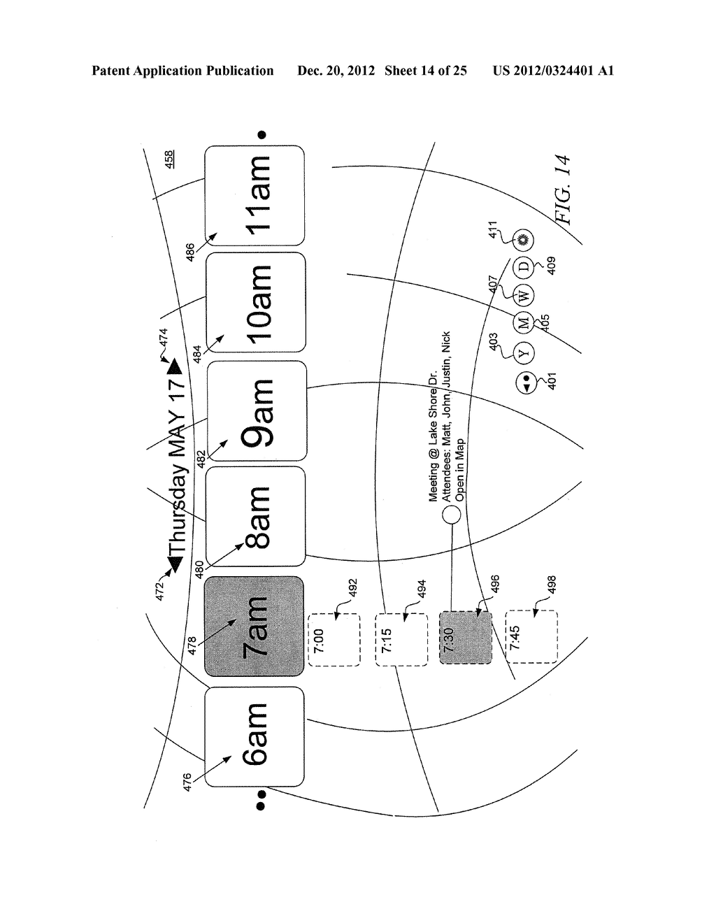 METHODS AND SYSTEM FOR THREE DIMENSIONAL TIME AND SPACIAL USER INTERFACE - diagram, schematic, and image 15