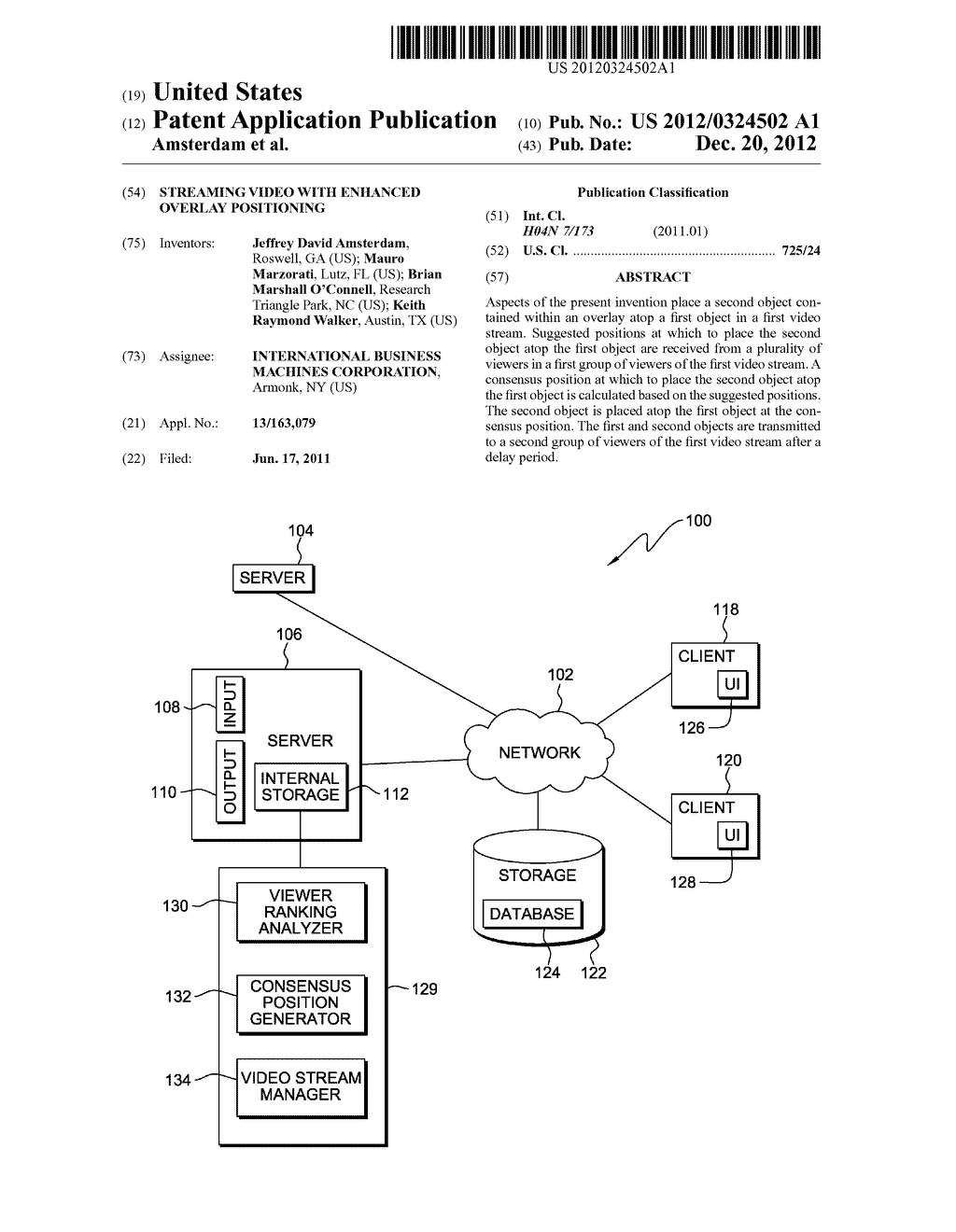 STREAMING VIDEO WITH ENHANCED OVERLAY POSITIONING - diagram, schematic, and image 01