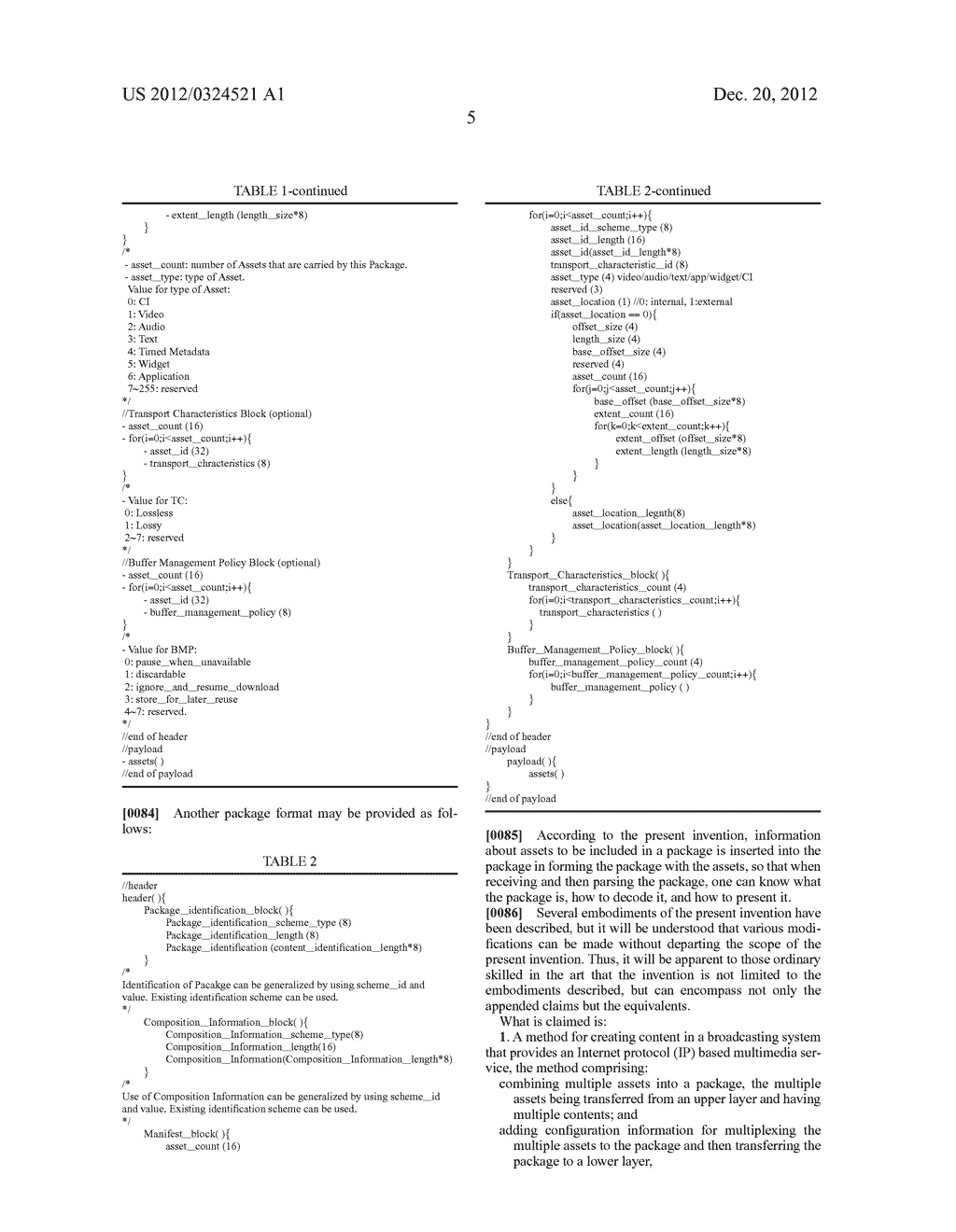 METHOD AND APPARATUS FOR CREATING CONTENT IN A BROADCASTING SYSTEM - diagram, schematic, and image 11