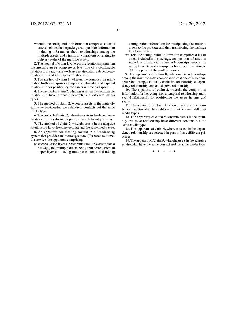 METHOD AND APPARATUS FOR CREATING CONTENT IN A BROADCASTING SYSTEM - diagram, schematic, and image 12