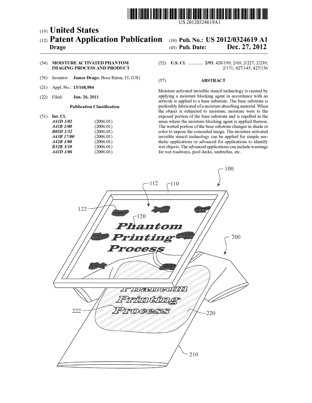 MOISTURE ACTIVATED PHANTOM IMAGING PROCESS AND PRODUCT - diagram, schematic, and image 01