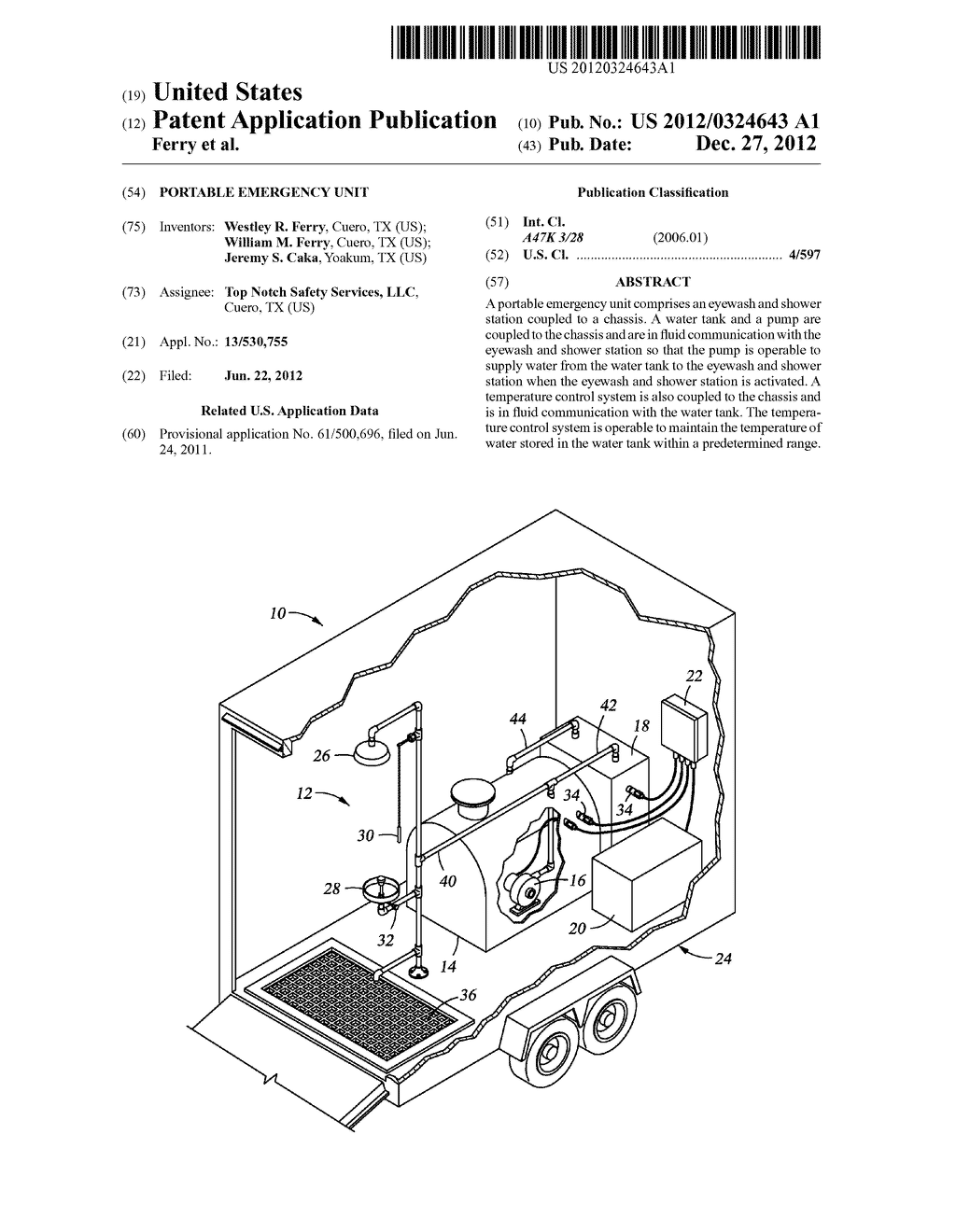 PORTABLE EMERGENCY UNIT - diagram, schematic, and image 01