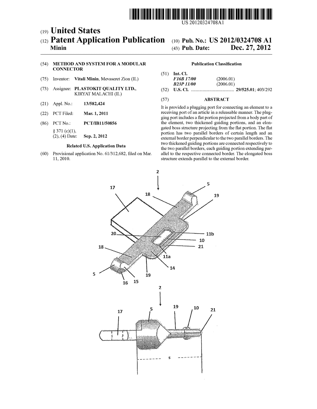 METHOD AND SYSTEM FOR A MODULAR CONNECTOR - diagram, schematic, and image 01