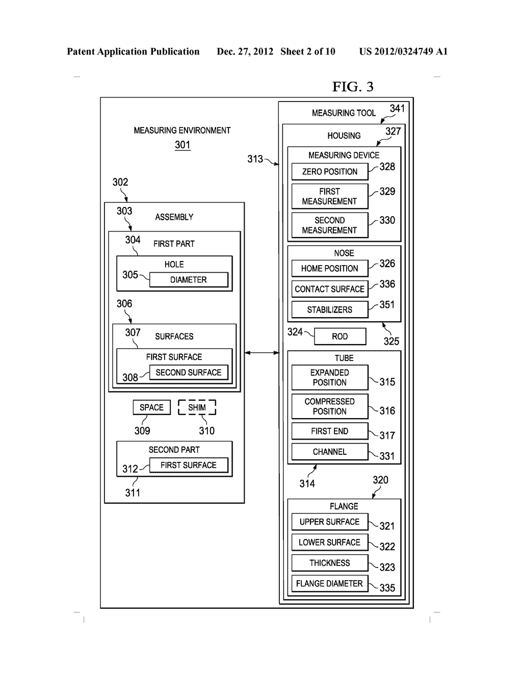 METHOD AND APPARATUS FOR MEASURING SPACES WITH LIMITED ACCESS - diagram, schematic, and image 03