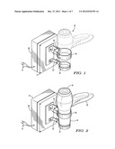 Combination hair-hand dryer assembly, and blow drying method diagram and image