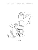 Combination hair-hand dryer assembly, and blow drying method diagram and image