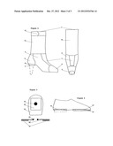 Protective shoe cover with pass-through heel and traction sole diagram and image