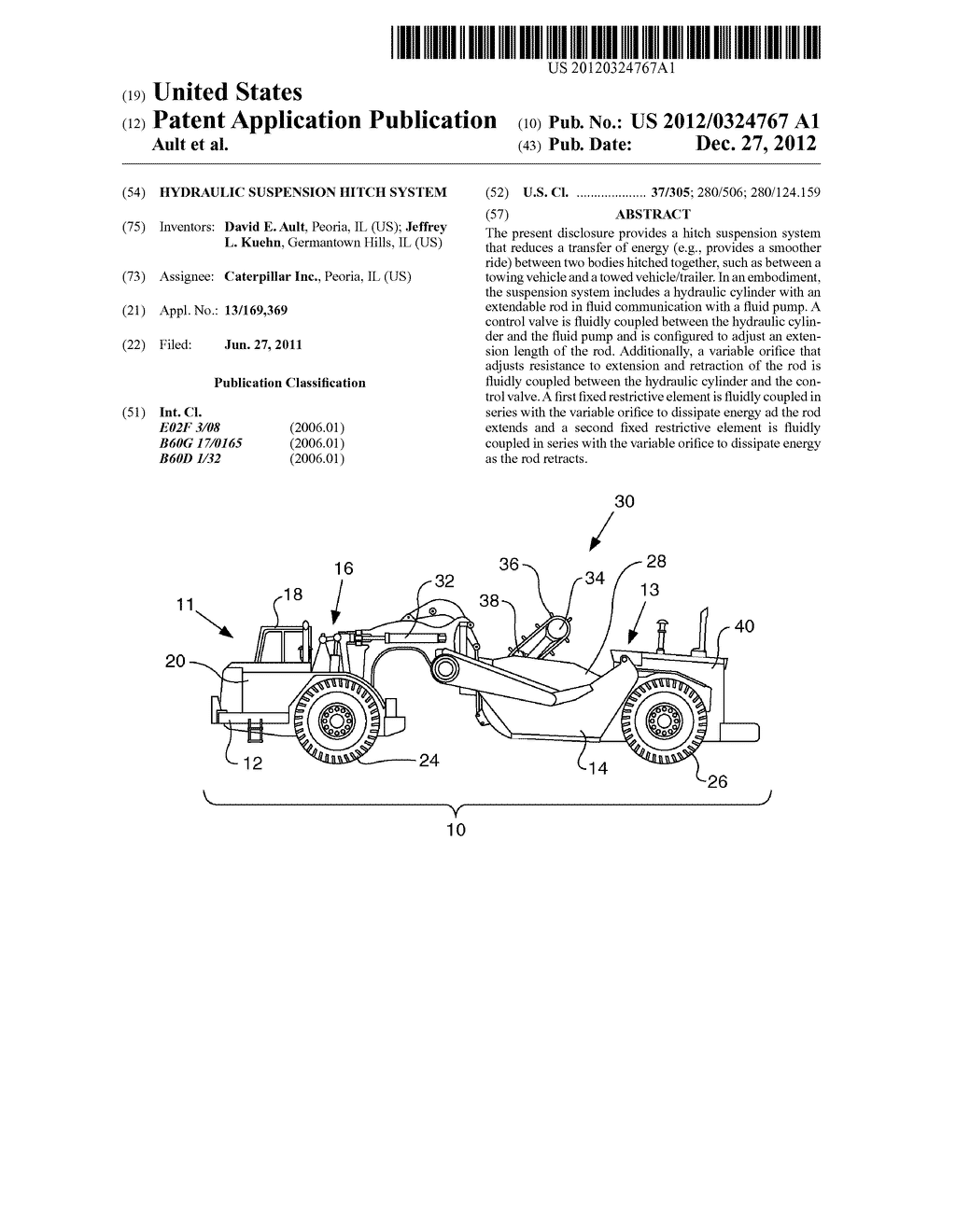 HYDRAULIC SUSPENSION HITCH SYSTEM - diagram, schematic, and image 01