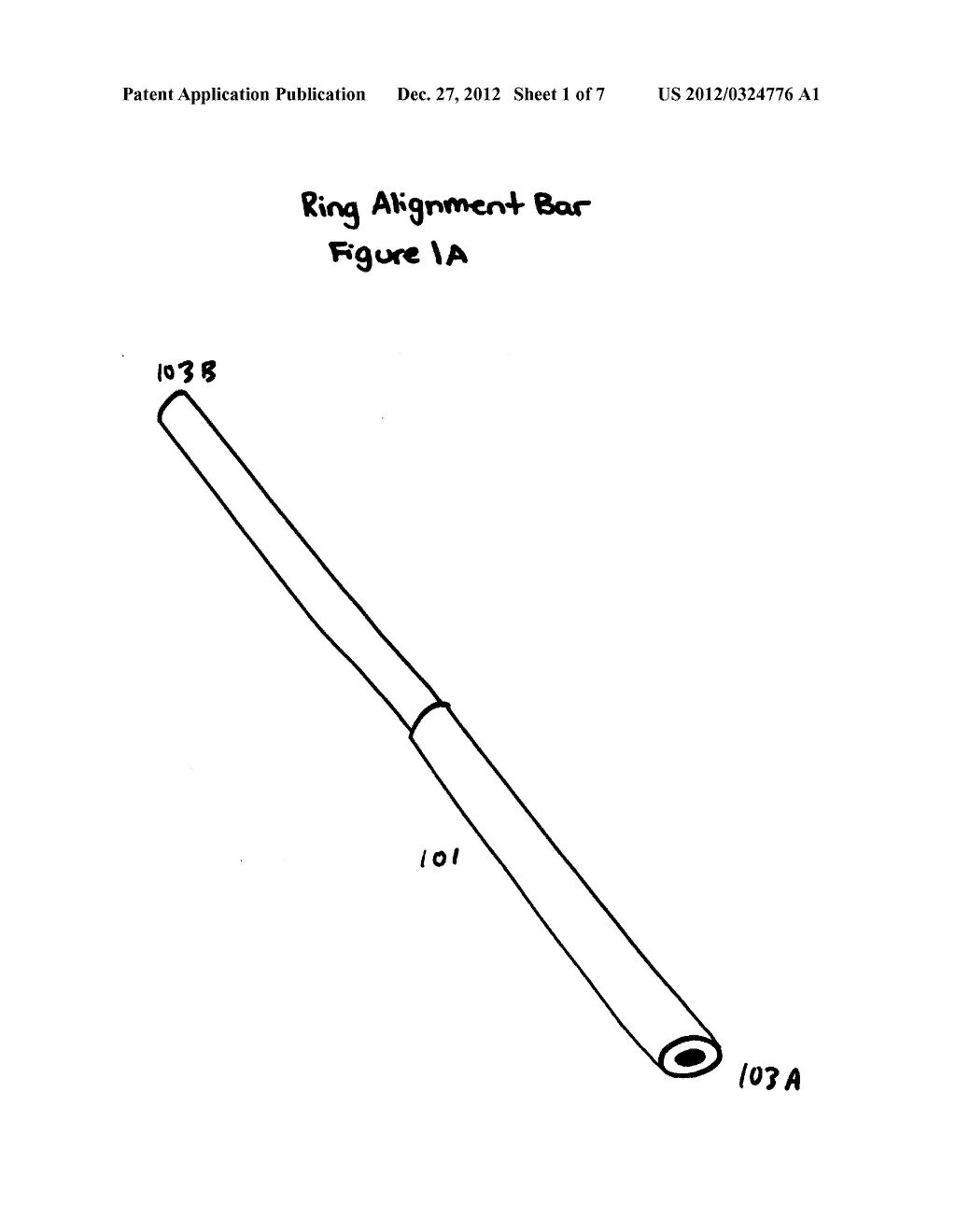 Alignment device for mounting optical sight - diagram, schematic, and image 02