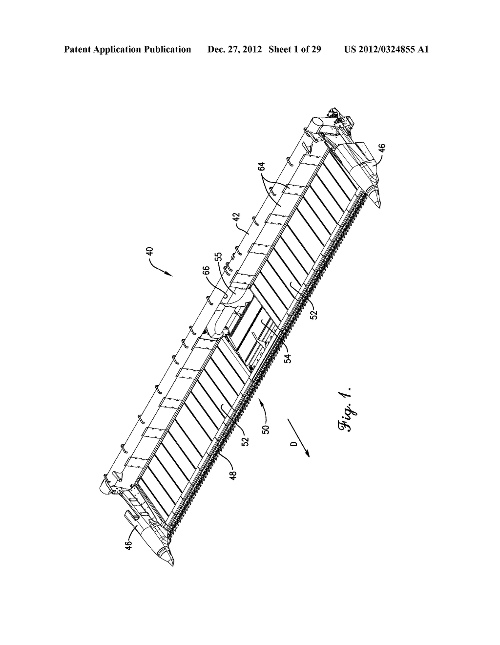 DRAPER ASSEMBLY WITH ROLLERS FOR A FLEXIBLE DRAPER HEADER - diagram, schematic, and image 02