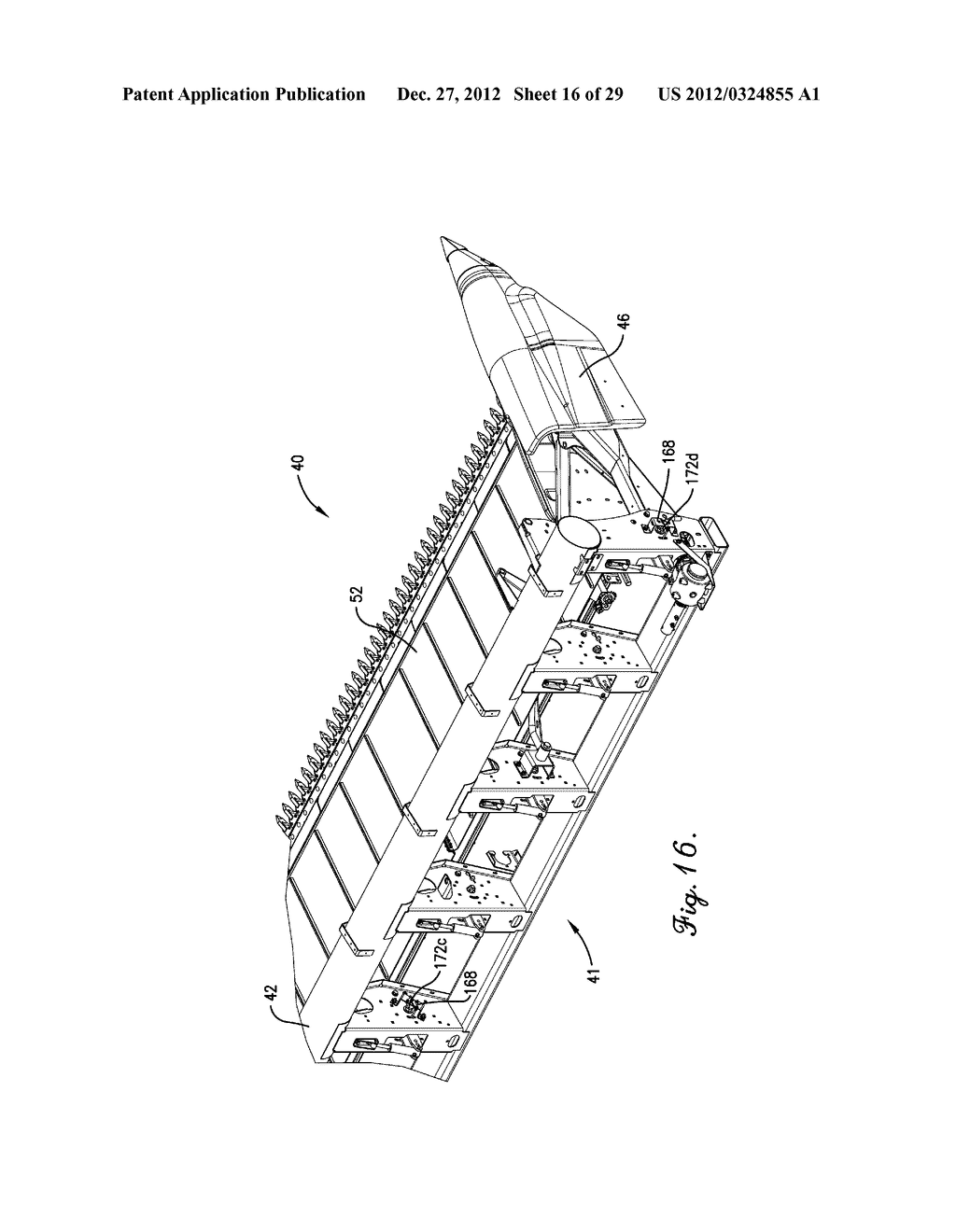 DRAPER ASSEMBLY WITH ROLLERS FOR A FLEXIBLE DRAPER HEADER - diagram, schematic, and image 17