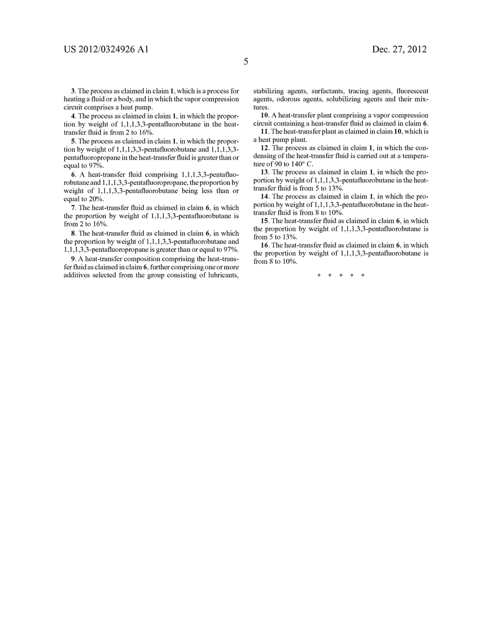 REFRIGERANT FOR HIGH-TEMPERATURE HEAT TRANSFER - diagram, schematic, and image 06