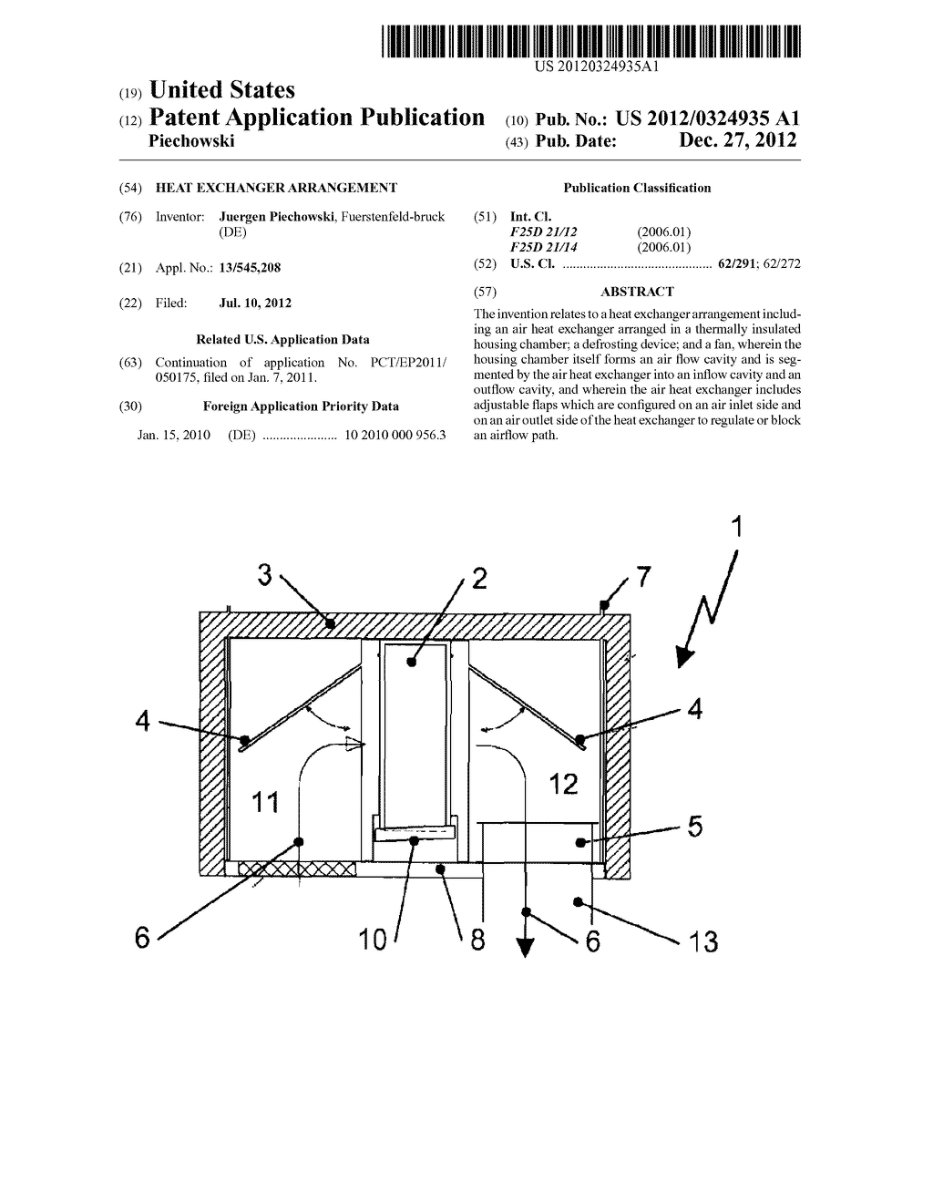 HEAT EXCHANGER ARRANGEMENT - diagram, schematic, and image 01