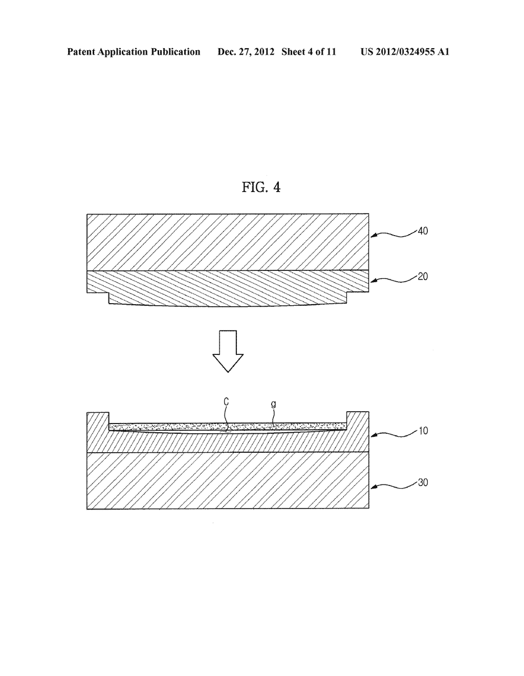 GLASS MANUFACTURING METHOD AND MOLD FOR GLASS MANUFACTURE - diagram, schematic, and image 05