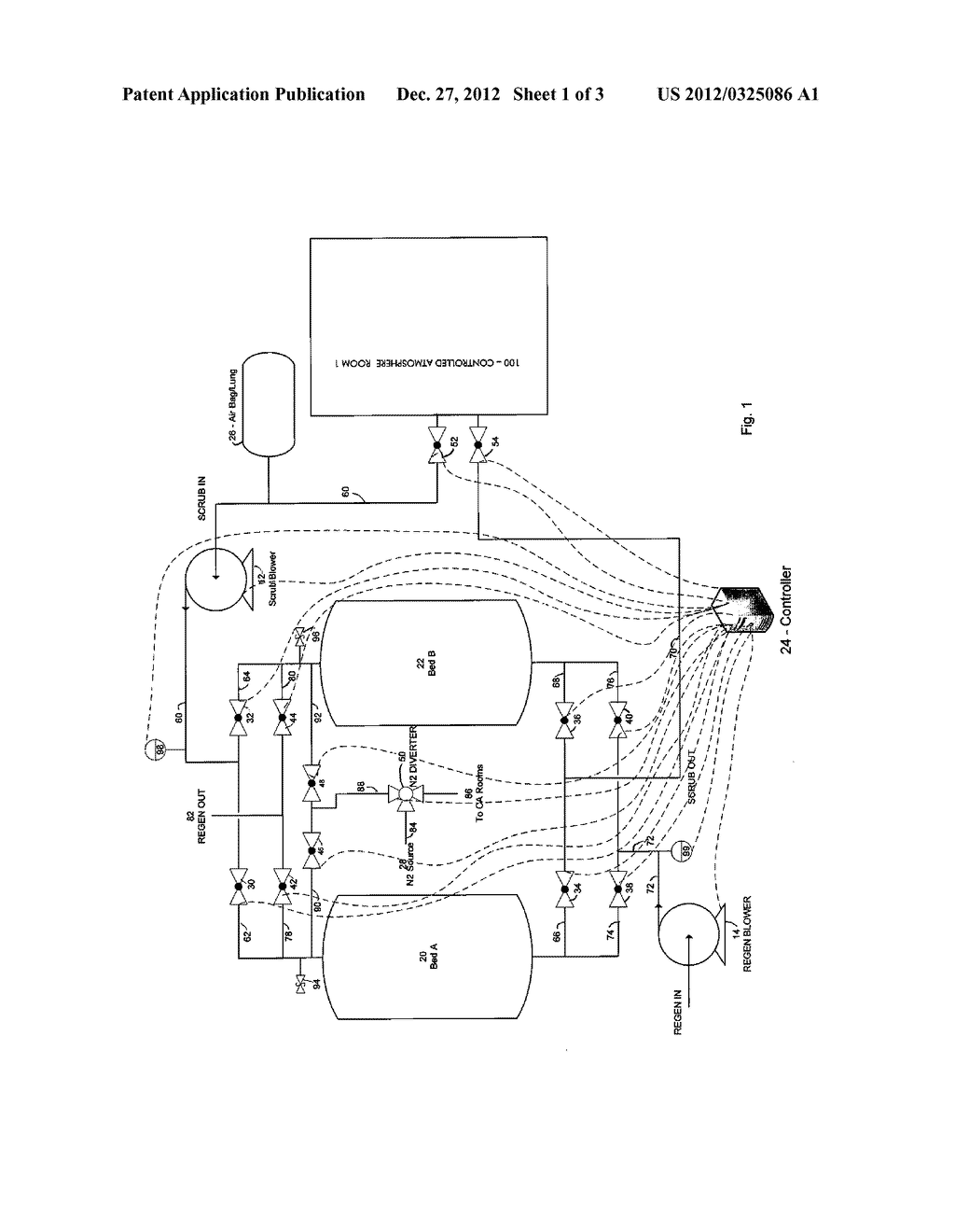 SYSTEM AND METHOD OF OPERATION FOR CONTROLLED ATMOSPHERE STORAGE - diagram, schematic, and image 02