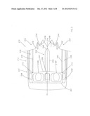 Hull design with engine air flow system diagram and image