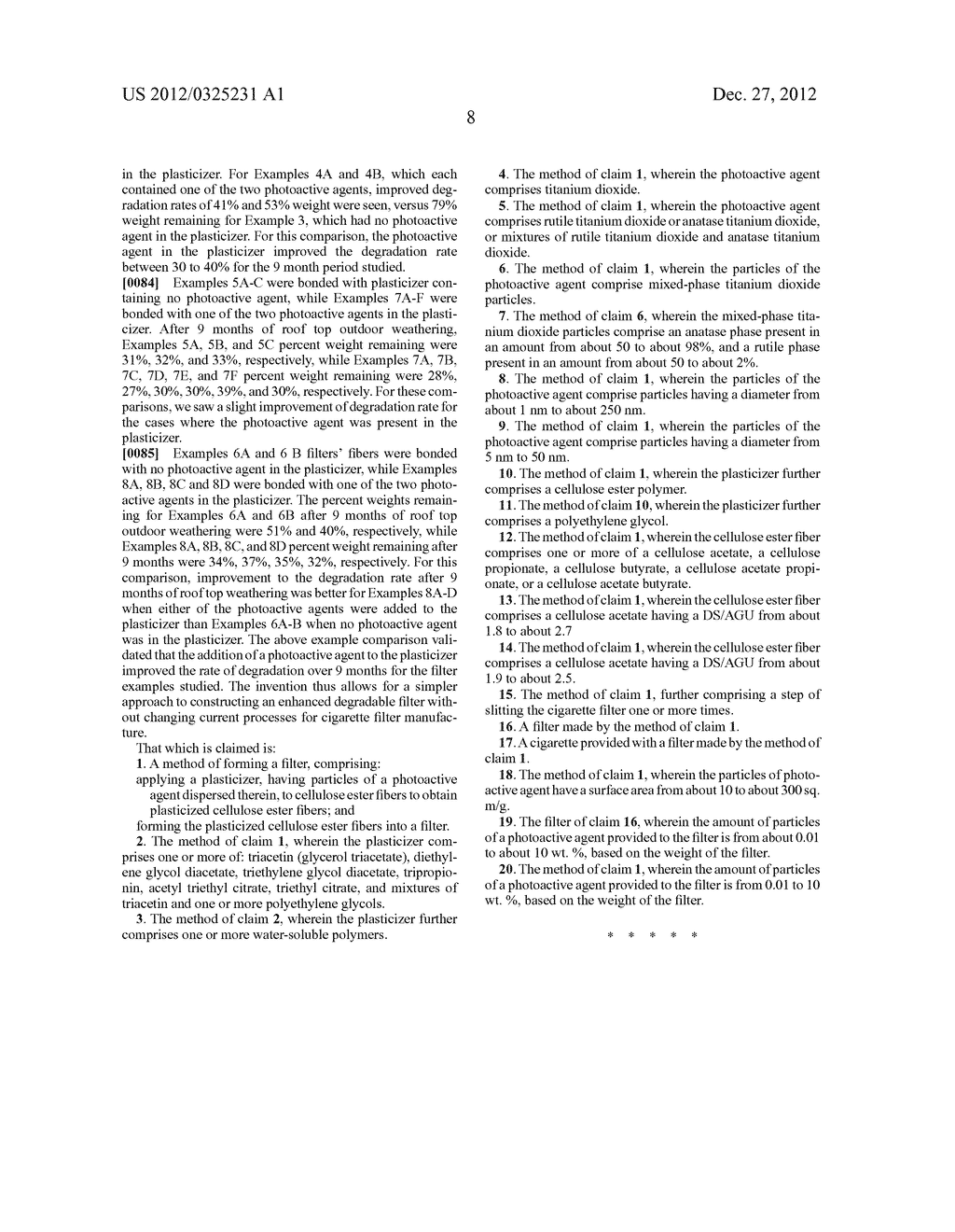 FILTERS HAVING IMPROVED DEGRADATION AND METHODS OF MAKING THEM - diagram, schematic, and image 09