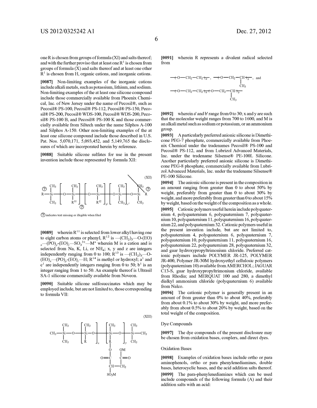 EMULSION DYEING COMPOSITION CONTAINING AT LEAST ONE POLYAMINE, AT LEAST     ONE NONIONIC SURFACTANT AND AT LEAST ONE SILICONE, AND METHOD OF USING     SAME - diagram, schematic, and image 07