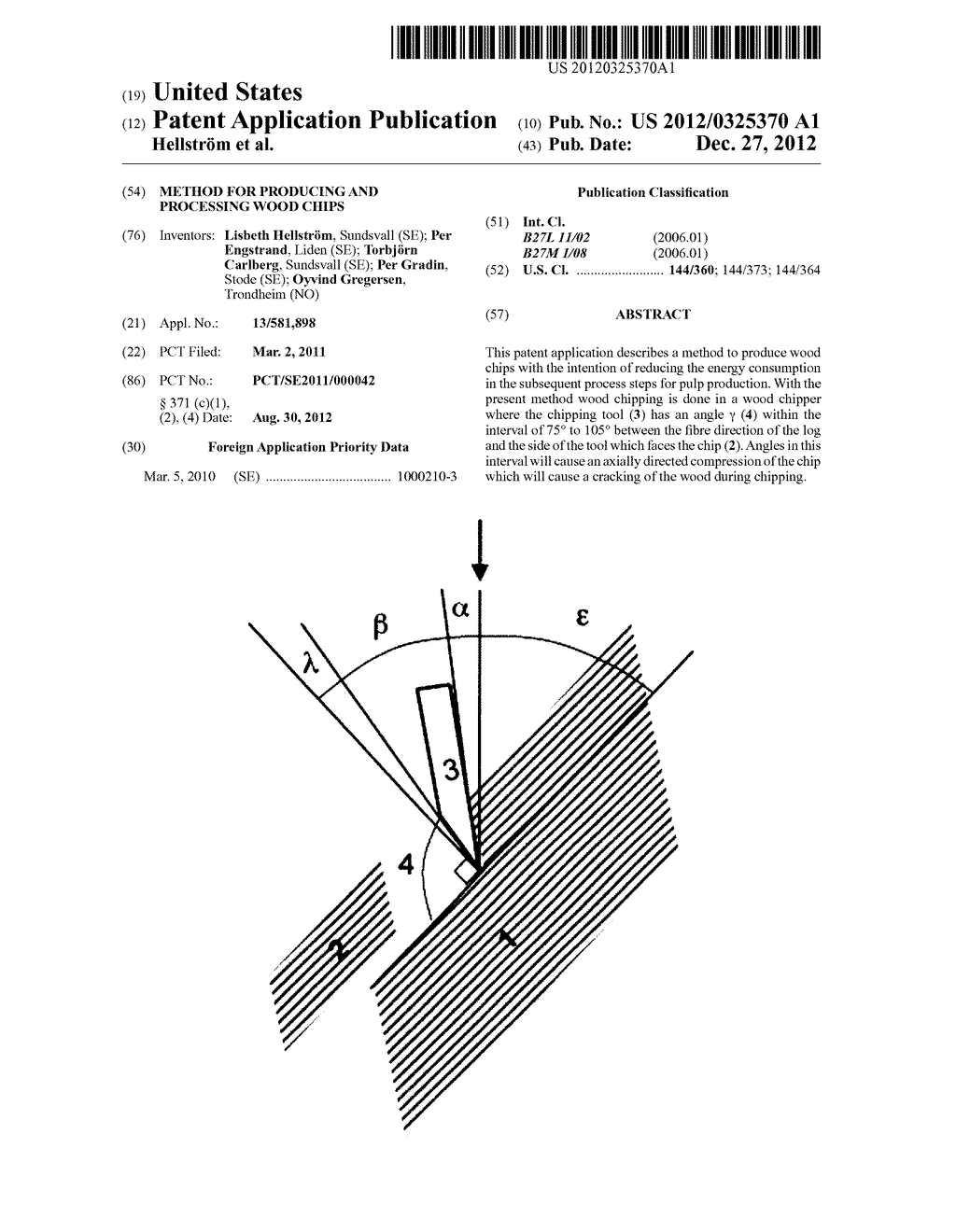 METHOD FOR PRODUCING AND PROCESSING WOOD CHIPS - diagram, schematic, and image 01