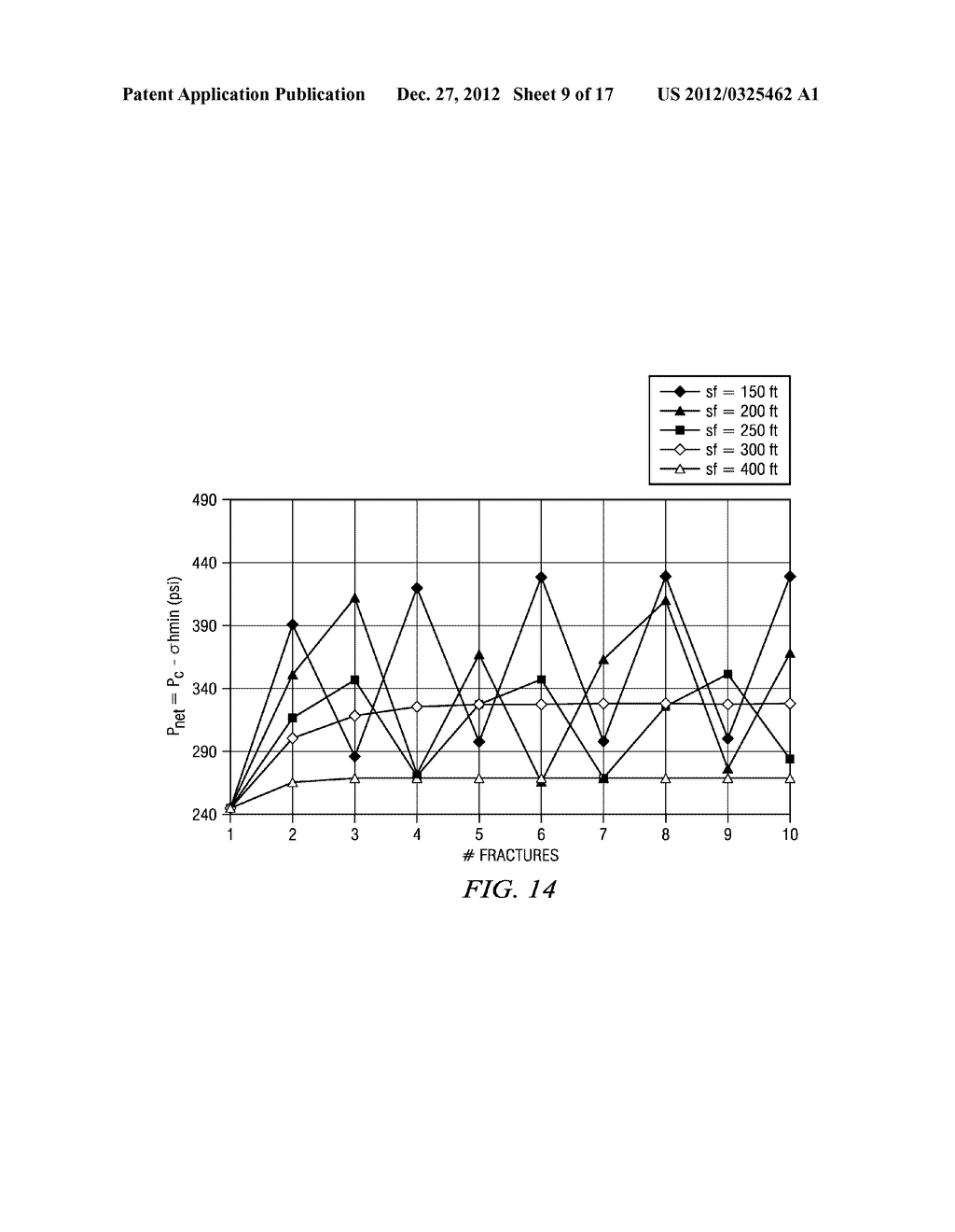 Method for Determining Spacing of Hydraulic Fractures in a Rock Formation - diagram, schematic, and image 10