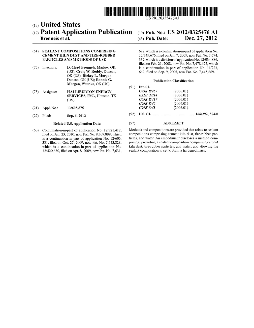 Sealant Compositions Comprising Cement Kiln Dust and Tire-Rubber Particles     and Methods of Use - diagram, schematic, and image 01