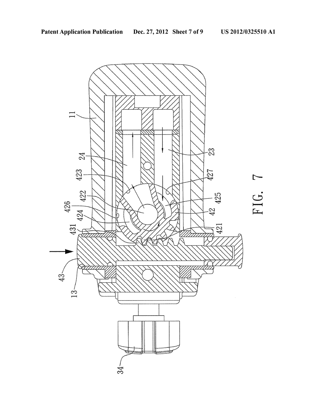 IMPACT WRENCH WITH IMPROVED REDIRECTION SWITCH - diagram, schematic, and image 08