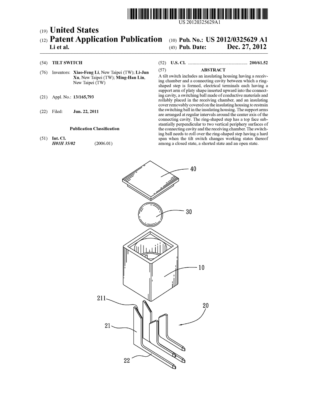 Tilt Switch - diagram, schematic, and image 01