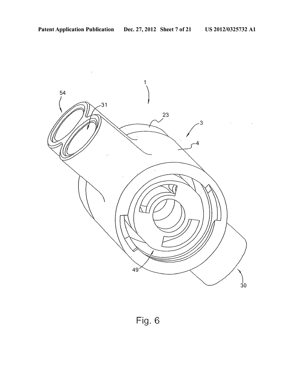 Water filter cartridge system having a combined blending valve system in     the candle and adjusting device in the head - diagram, schematic, and image 08