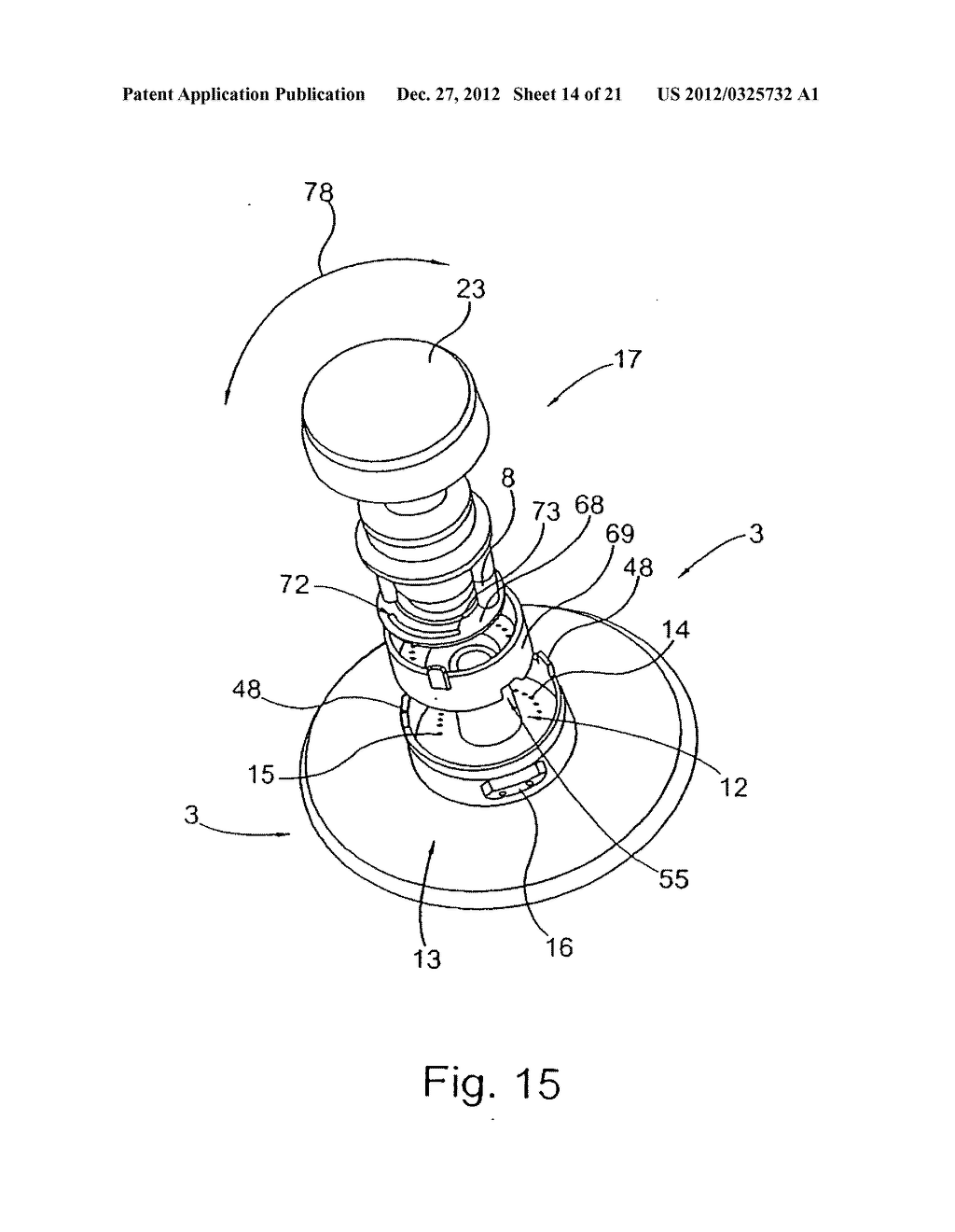 Water filter cartridge system having a combined blending valve system in     the candle and adjusting device in the head - diagram, schematic, and image 15