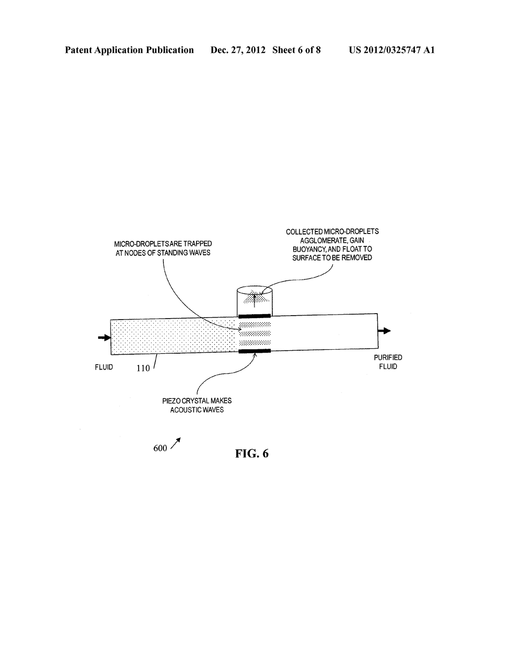 COMBINED ACOUSTIC MICRO FILTRATION AND PHONONIC CRYSTAL MEMBRANE PARTICLE     SEPARATION - diagram, schematic, and image 07