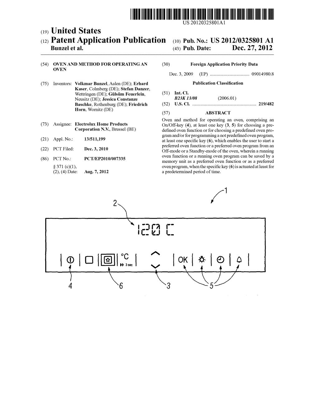 OVEN AND METHOD FOR OPERATING AN OVEN - diagram, schematic, and image 01