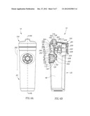 BEVERAGE CONTAINER WITH ONE-HANDED OPERATION diagram and image