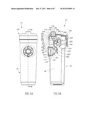 BEVERAGE CONTAINER WITH ONE-HANDED OPERATION diagram and image